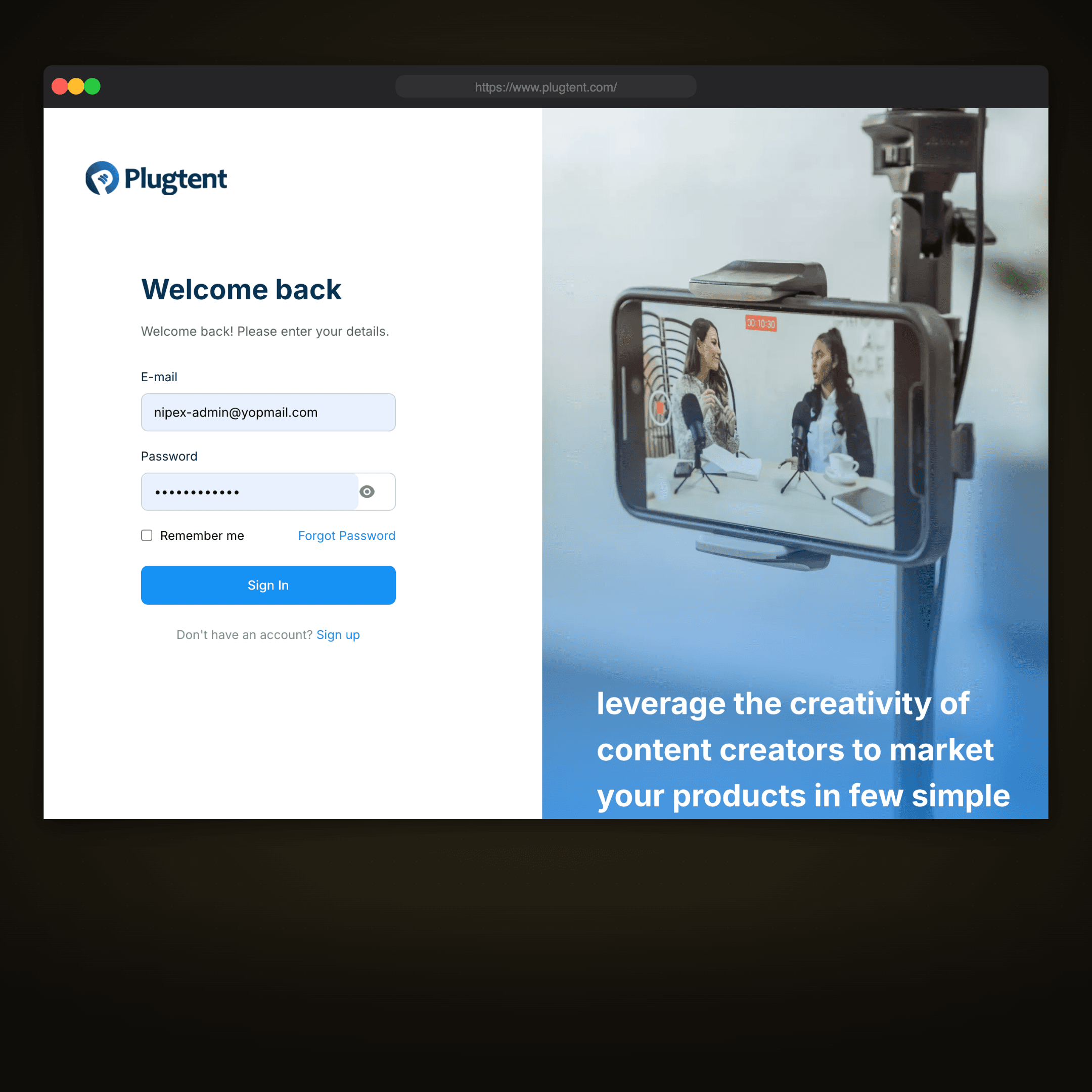 Plugtent